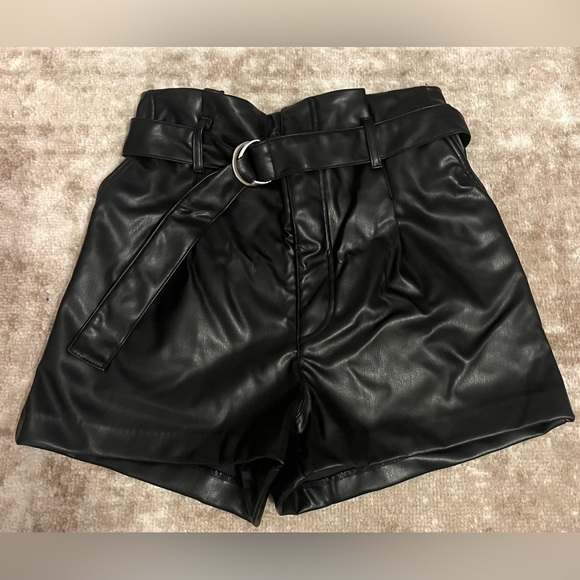 H&M Pants - H&M Faux Leather Shorts